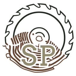 Das Stammprojekte Logo zeigt ein Kreissägeblatt, das in einen Baumstamm übergeht.